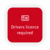 Icon: Drivers licence required